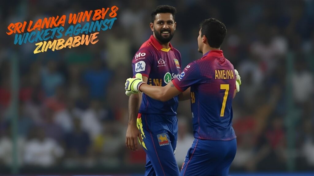 Sri Lanka win by 8 wickets against Zimbabwe