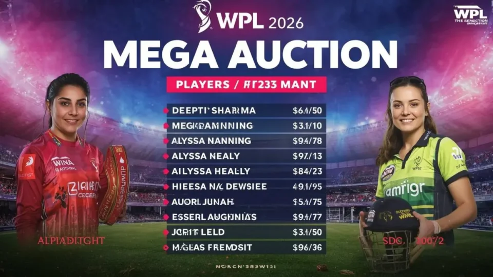 WPL 2026 Mega Auction: Big Players Released! Deepti Sharma, Lanning, Healy - Full List