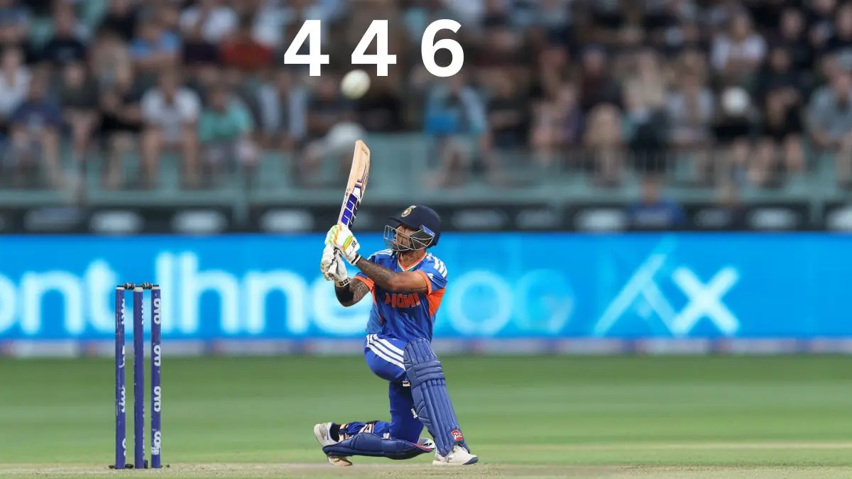 4 4 6 When Surya kumar Yadav's bat gets going, it keeps going. 2 4 4 6 When Surya kumar Yadav's bat gets going, it keeps going.