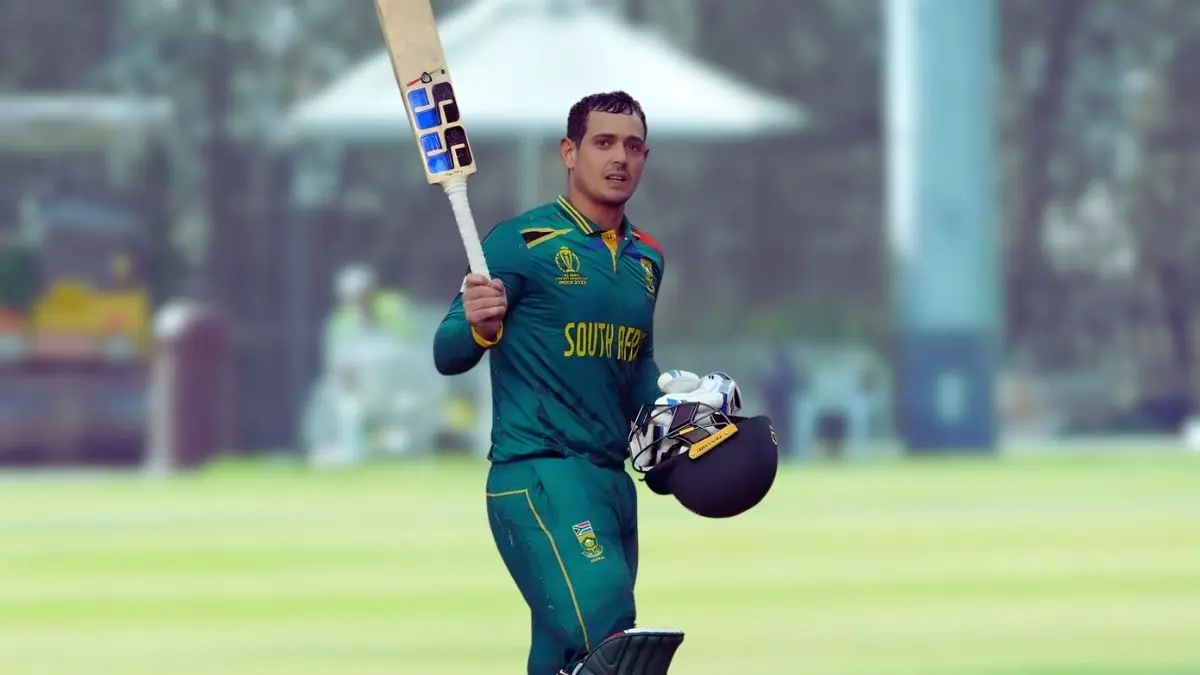 Quinton de Kock scored 115 runs in just 49 balls. 3 Quinton de Kock scored 115 runs in just 49 balls.