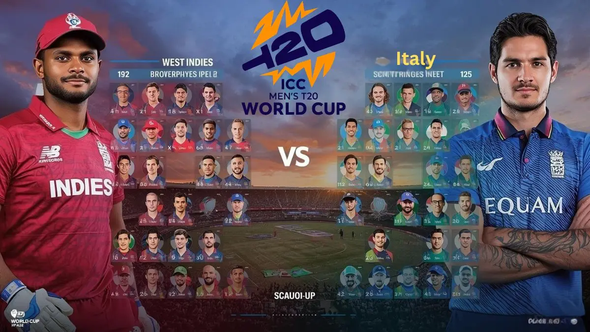West Indies vs Italy T20 World Cup 2026: Full Match Analysis, Squad & Key Players 3 West Indies vs Italy T20 World Cup 2026