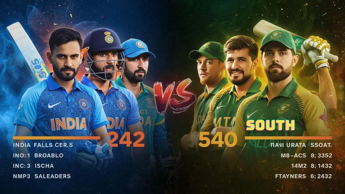 india national cricket team vs south africa national cricket team standings