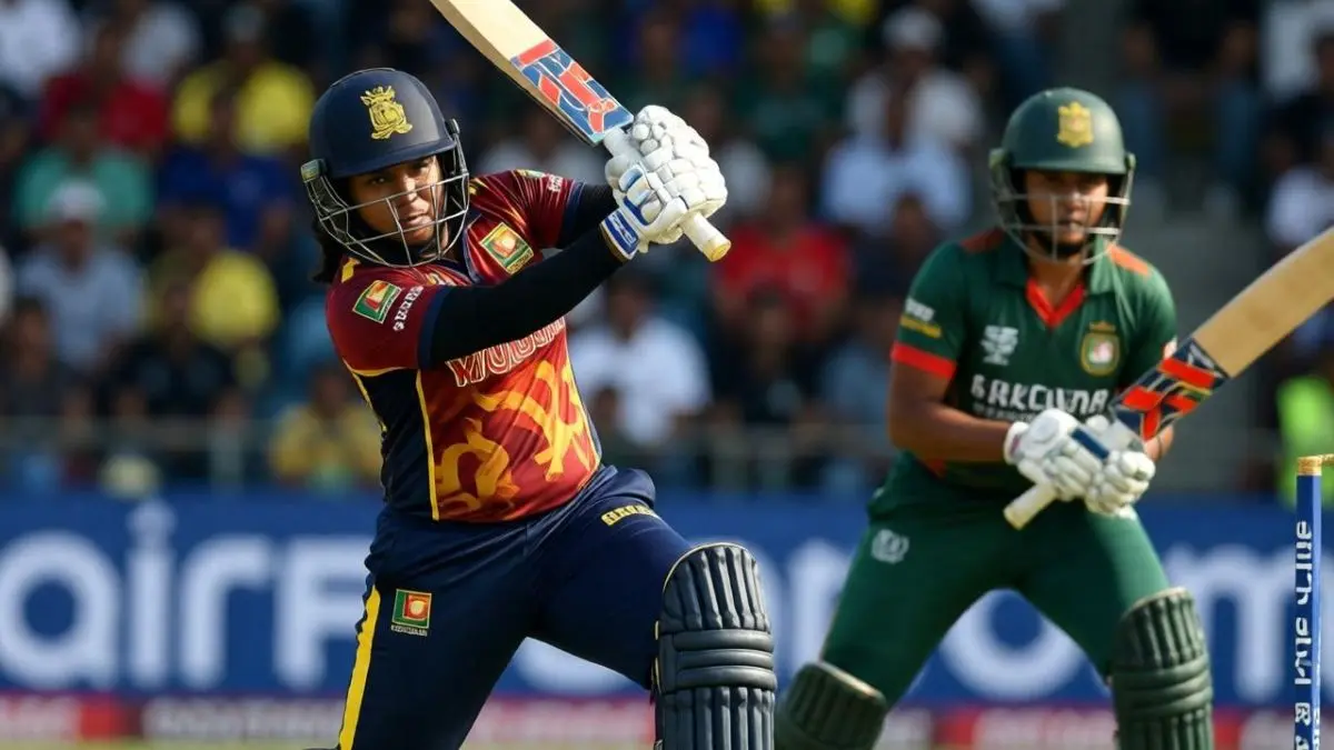 Powerful Batting Display Leads Sri Lanka to 25-Run Triumph Against Bangladesh